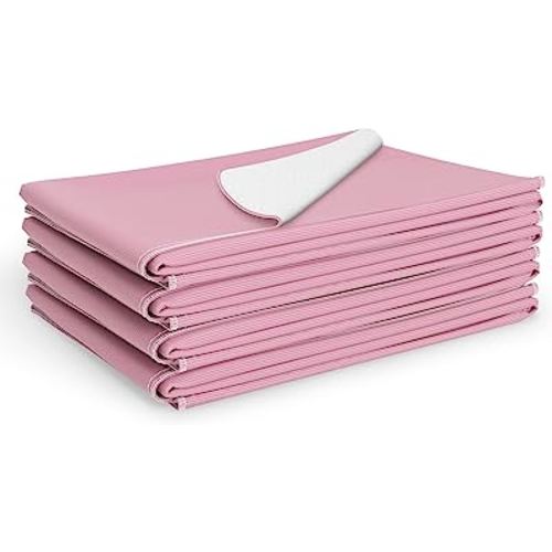 Medline - MDTR1227073AZ Softnit 300 Washable Underpads, Pack of 4 Large Bed Pads, 34" x 36", For use as incontinence bed pads, reusable pet pads, great for dogs, cats, and bunny