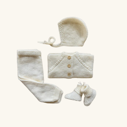 Cream Sweater Set w. Booties