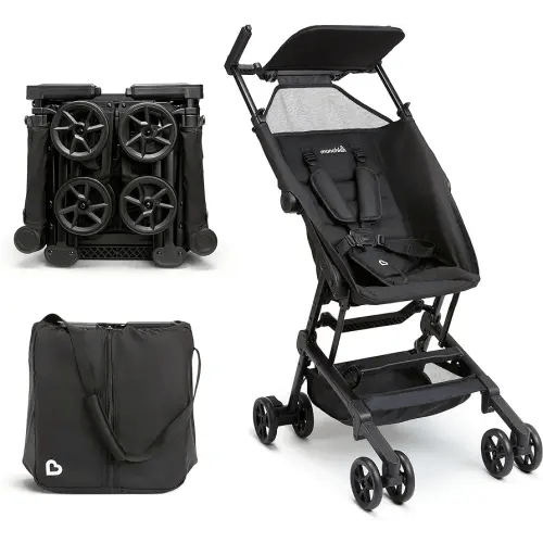 Munchkin® Sparrow™ Ultra Compact Lightweight Travel Stroller for Babies & Toddlers, Black