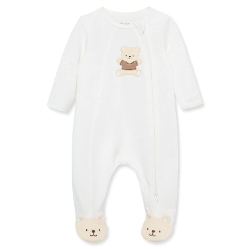 Little Me Clothes for Baby Gender Neutral 100% Cotton Scratch-Free Tag Footed One-Piece Romper Sleeper, Preemie to 9 Months