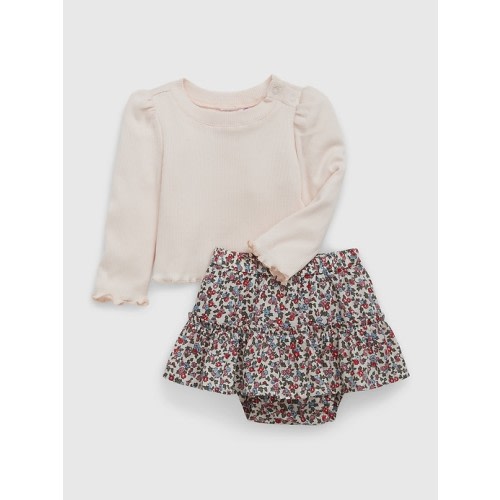 Baby Two-Piece Outfit Set in barely pink, size: 0-3 M