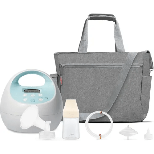 Spectra Baby S1 Plus Premier Rechargeable Breast Pump with Grey Tote Premium Accessory Kit - 24 mm