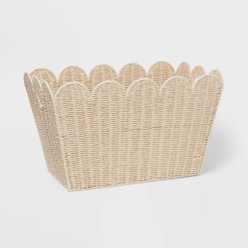 Woven Scallop Kids' Storage - Pillowfort™, Size: Floor
