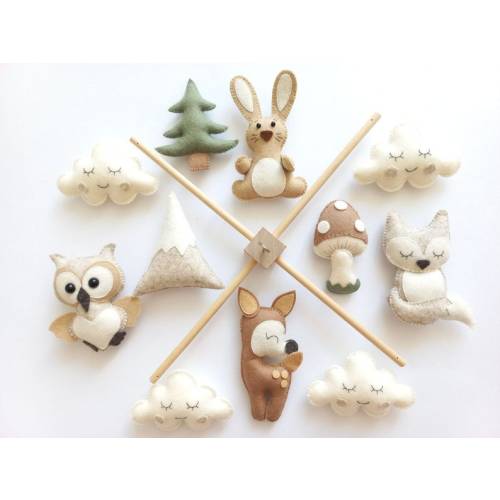 Baby Mobile forest Animals. Baby Mobile Baby - Etsy