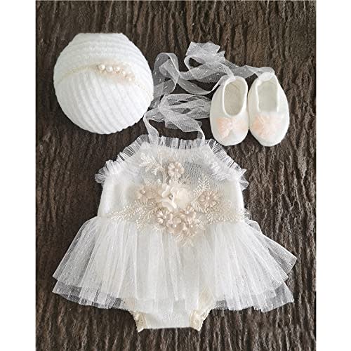 Zeroest Newborn Photography Prop Outfits Girl Lace Outfit Set Baby Girl Photo Shoot Infant Princess Photos
