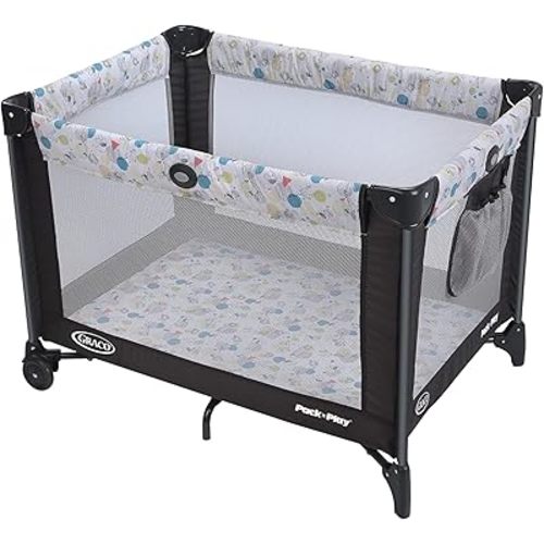 Graco Pack and Play Portable Playard, Push Button Compact Fold, Carnival