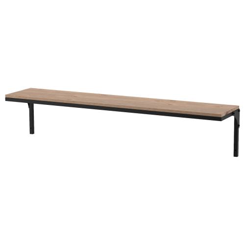 FJÄLLBO Wall shelf - black 39 3/4x7 7/8 "