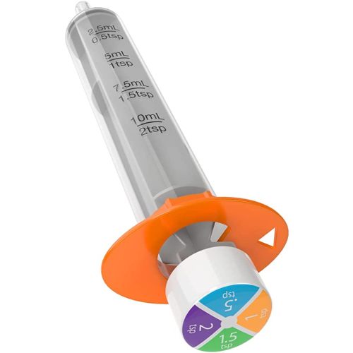 Ezy Dose Kids Baby Oral Syringe & Dispenser, True Easy Design for Liquid Medicine, 10 mL/2 TSP, Color Coded