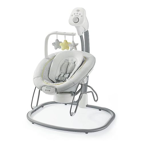 Graco Sway2Me Portable Baby Swing and Bouncer Seat with Music, Sounds, and Adjustable Settings, Watson Collection