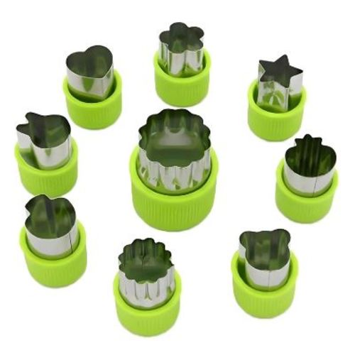 Kitcheniva Stainless Steel Fruit & Vegetable Cutter Set 9 Pcs