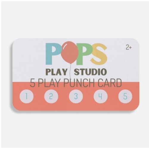Pops Play Studio - Punch Card (2 years and older)