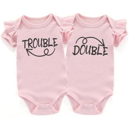 Double Trouble Newborn Twins Outfits Boy And Girl Baby Items outfits matching