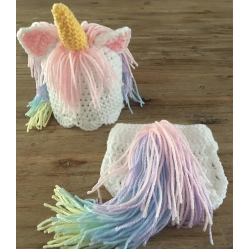 Unicorn baby outfit, crochet photo prop, crochet unicorn hat, diaper cover, crochet unicorn outfit, cake smash outfit, unicorn, crochet hat