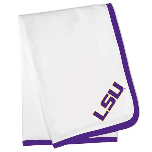 LSU Tigers Officially Licensed Baby Receiving Blanket - Purple Trim