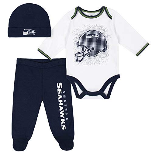 Gerber Unisex Baby NFL Team Footed Pant and Bodysuit Gift Set