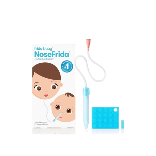 Frida Baby NoseFrida SnotSucker for Baby, Nasal Aspirator for Baby, Nose Sucker Baby Nasal Aspirator for Baby, Congestion Relief with 24 Extra Hygiene Filters