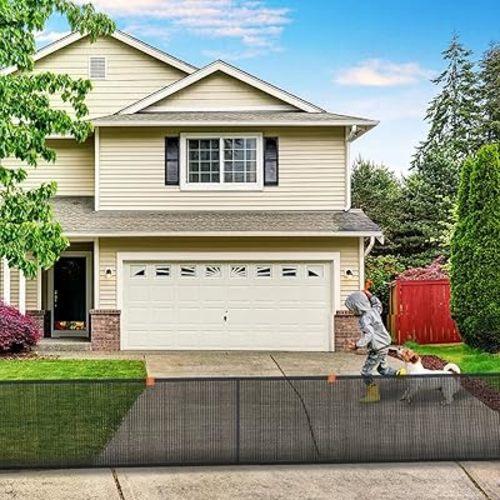 Driveway Net for Kids Safety - LUTICO 20’ Wide 40" Tall Driveway Guard