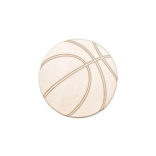 Basketball Wood Cutout-Detail-Sports Theme Wood Decor-Basketball Theme Decor-Various Sizes-DIY Crafts-Sports And Gaming Crafts-Room Decor
