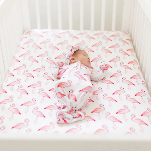 Flamingo Crib Sheets – Florida Kid Co.