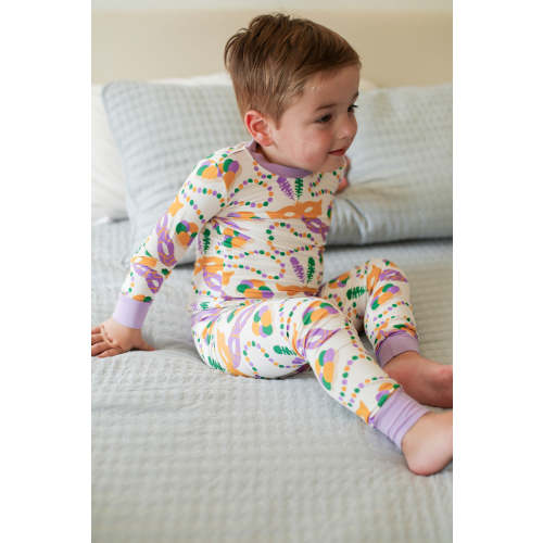Mardi Gras 2 Piece Bamboo Pajama Set