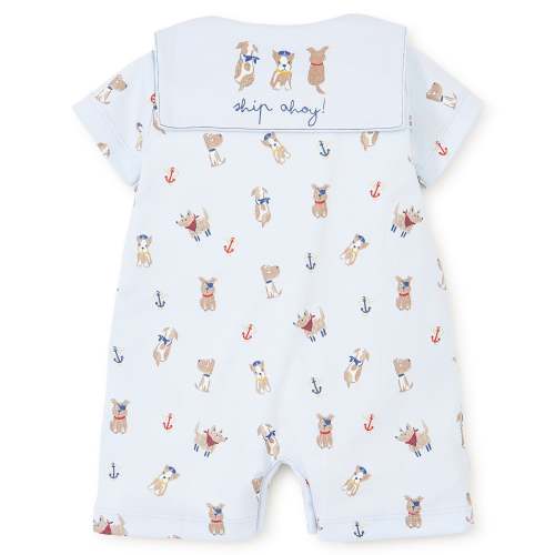 Salty Dogs Short Collared Playsuit