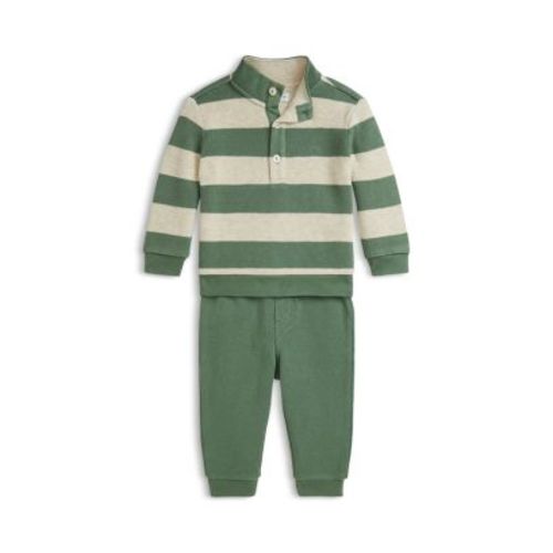 Polo Boys' French-Rib Cotton Pullover & Pants Set - Baby