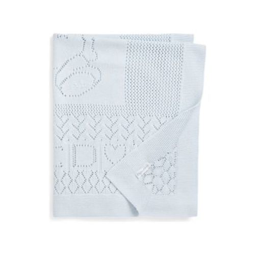Baby Boys Pointelle Knit Organic Cotton Blanket