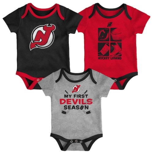New Jersey Devils Newborn & Infant Legend Three-Piece Bodysuit Set