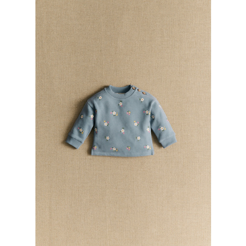 Lulu Sweat-Shirt - Vintage blue / Altea embroidery