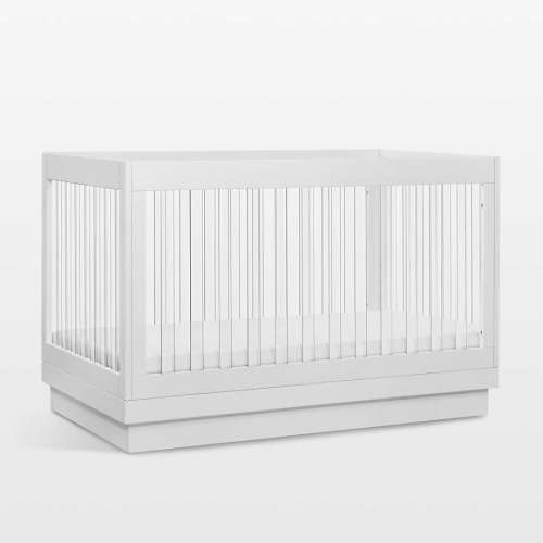 Babyletto Harlow White Acrylic 3-in-1 Convertible Crib