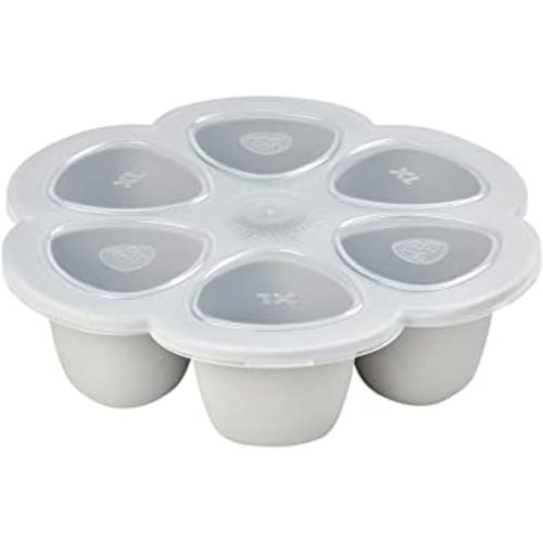Beaba Multiportions Silicone Baby Food Storage Container, Baby Food Containers, Food Storage Container, Snack Containers, Baby Essentials, Oven and Freezer Safe, 5 oz, Cloud