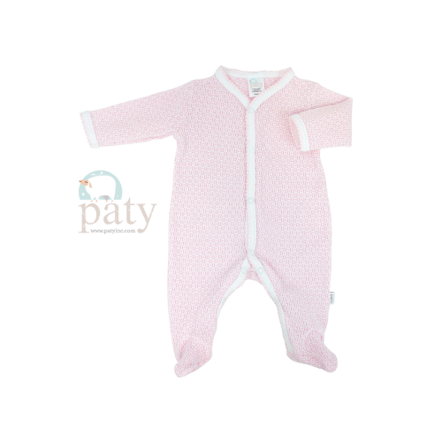 219 LS Footie pink/pink - Spoiled Sweet Boutique