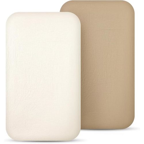 lulumoon Muslin Bassinet Sheets for Baby: Soft Bedside Sleeper Bassinet Fitted Sheets for Boys and Girls