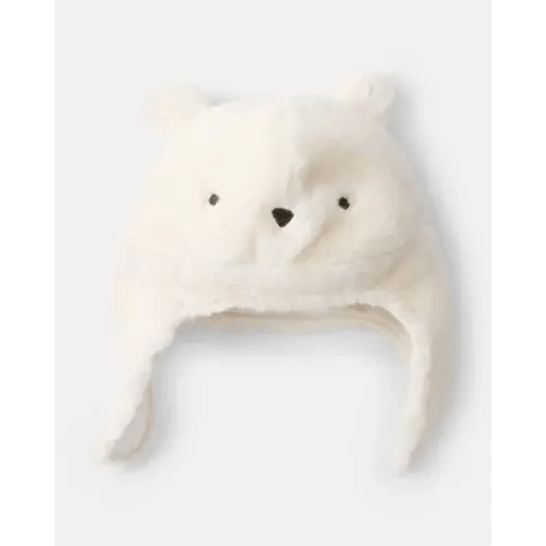 Baby Polar Bear Winter Trapper Hat - White - Carter's | Carter's