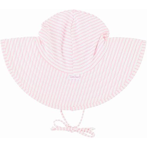RuffleButts® Baby/Toddler Girls UPF 50+ Sun Protective Wide Brim Swimwear Sun Hat