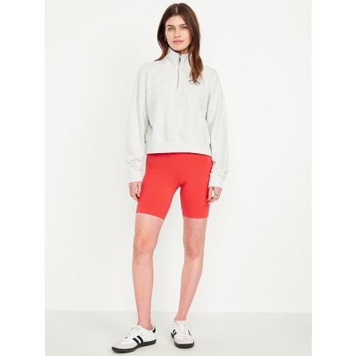 High-Waisted Biker Shorts -- 8-inch inseam | Old Navy