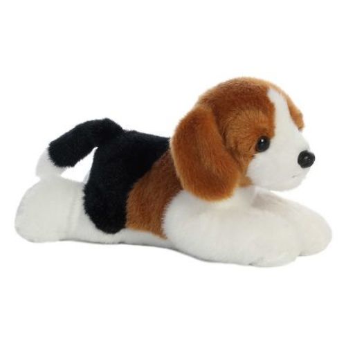 Aurora Mini Flopsie 8" Homer Beagle Brown Stuffed Animal