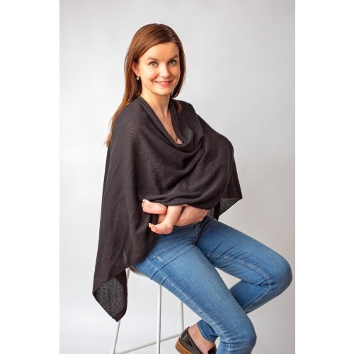 Midnight Merino Wool Nursing Cover – Brookie