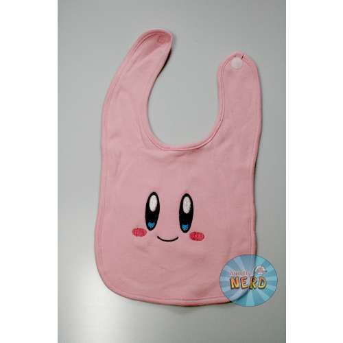 Kirby Face Inspired Baby Bib