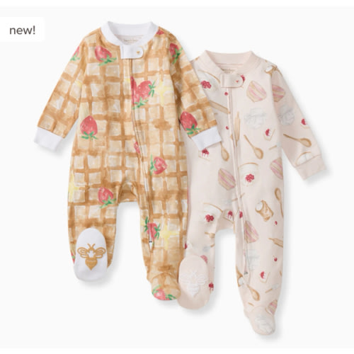 Waffle & Cheesecake Organic Sleep & Play 2 Pack – Burt's Bees Baby