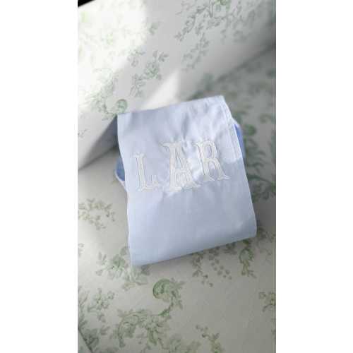 Boy Sash Newborn Photoshoot Outfit Bow Big Blue Baby Hospital Cart Embroidered Bow Baby Picture Customize Initial Monogram Baptism Photo