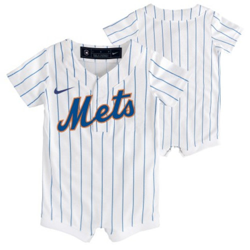 NY Mets Replica Baby Romper Home Jersey