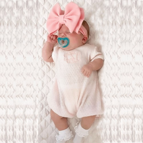 Baby Girls Pink Layette Bubble Outfit (6 months)