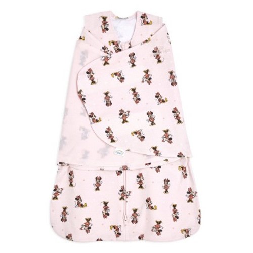 HALO SleepSack 100% Cotton Swaddle Wrap Disney Baby Collection Mickey, Color: Minnie Fun, Size: Newborn