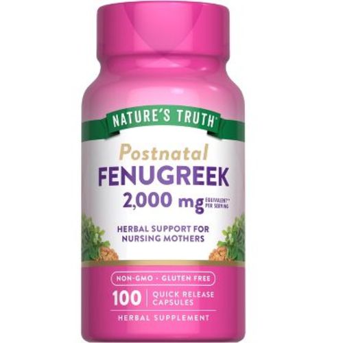 Nature's Truth Fenugreek Supplement 2000mg | 100 Capsules