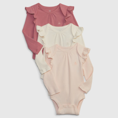 Cache-couche finement côtelé à poche Premiers essentiels pour bébé (paquet de 3)