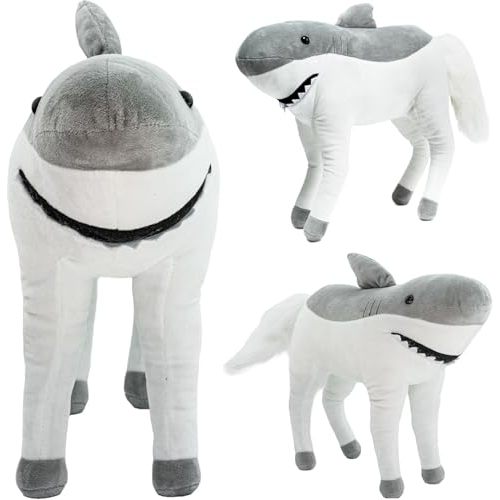 Randimals Plush Toy Stuffed Animal Mix - Horse & Shark Hybrid Stuffed Animals for Girls & Boys - Huggable & Soft Animal Characters Cute Plushies - Unique Toys for Discovery & Adventure