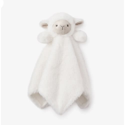Plush Lamb Baby Security Blanket – Elegant Baby