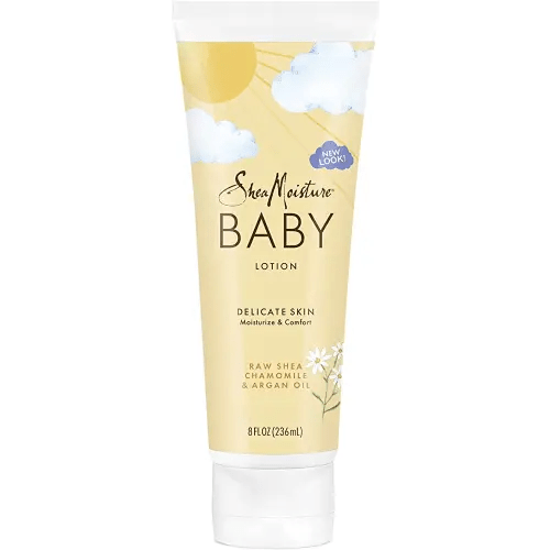 SheaMoisture Baby Lotion for Dry Skin and Clear Skin Raw Shea, Chamomile and Argan Oil with Shea Butter 8 oz