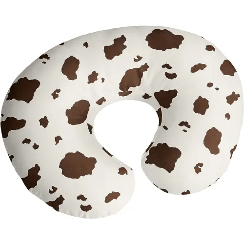 Sweet Jojo Designs Western Cow Print Boy Girl Gender Neutral Nursing Pillow Cover Baby Breastfeeding Slipcover Infant Newborn Nursery Bottle Pillowcase (Pillow NOT Included) - Ivory Wild West Cowboy